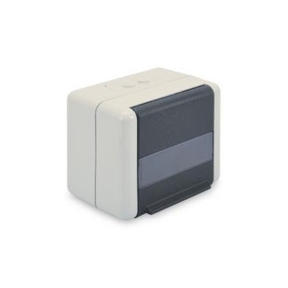 Datenanschlussdose für Keystone Module IP44, Aufputz, mit Klappdeckel, optionaler Einsatz für 2x Keystone Module