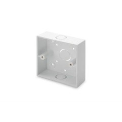 Aufputzrahmen für Keystone Leerdosen, 86x86 mm, britische Ausführung