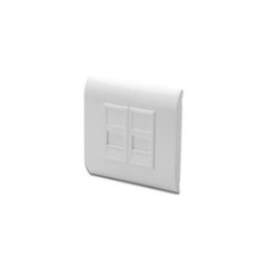 Leerdose für Keystone Module, Rahmen 80x80mm, Französischer Typ