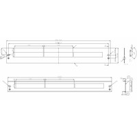 Frontplatte 1HE für 24x Slimline Keystone E-20095, RAL7035