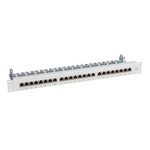 Patchpanel 24xRJ45 1HE Cat.6Class E 250 MHz, RAL9005 schwarz