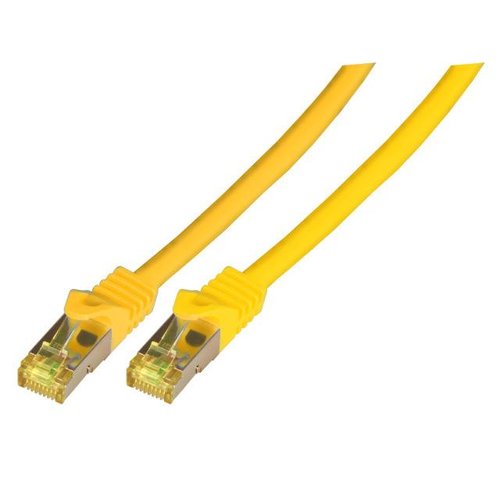 RJ45 Patchkabel S/FTP, LSZH25,0m gelb, Cat.7