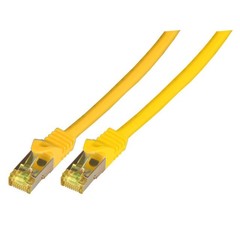 RJ45 Patchkabel S/FTP, LSZH20,0m gelb, Cat.7