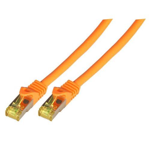 RJ45 Patchkabel S/FTP, LSZH7,5m orange, Cat.7