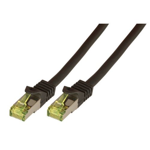 RJ45 Patchkabel S/FTP, LSZH30,0m schwarz, Cat.7