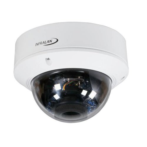 Infralan Vandal-Dome 4MP IP Außenkamera, PoE,DC12V