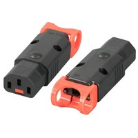 Abzugsichere Kaltgerätebuchse IEC-Lock+