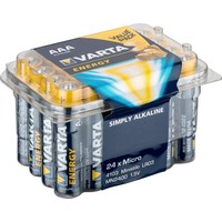 Varta 24 x Varta LR03/AAA (Micro) (4103) - Alkali-Mangan Batterie (Alkaline), 1,5 V