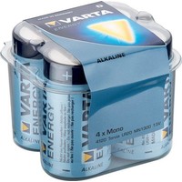Varta 4 x Varta LR20/D (Mono) (4120) - Alkali-Mangan Batterie (Alkaline), 1,5 V