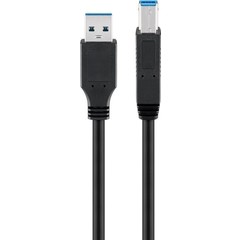 USB 3.0 SuperSpeed Kabel, schwarz-USB 3.0-Stecker (Typ A) > USB 3.0-Stecker (Typ B) 3M