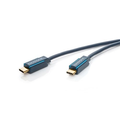 Clicktronic USB-C™ Anschlusskabel<br>Hochgeschwindigkeits-Datenkabel USB 3.1 mit USB-C™ Steckern