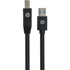HP Brand Licensed USB A auf USB B Kabel, schwarz-USB 3.0-Stecker (Typ A) > USB 3.0-Stecker (Typ B) 1M