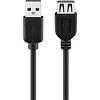 USB 2.0 Hi-Speed Verlängerungskabel, Schwarz<br>USB 2.0-Stecker (Typ A) > USB 2.0-Buchse (Typ A) 3M