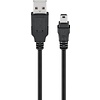 USB 2.0 Hi-Speed Kabel, Schwarz<br>USB 2.0-Stecker (Typ A) > USB 2.0-Mini-Stecker (Typ B, 5-Pin) 1.8M