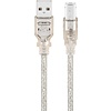 USB 2.0 Hi-Speed Kabel, Transparent<br>USB 2.0-Stecker (Typ A) > USB 2.0-Stecker (Typ B) 1.8M