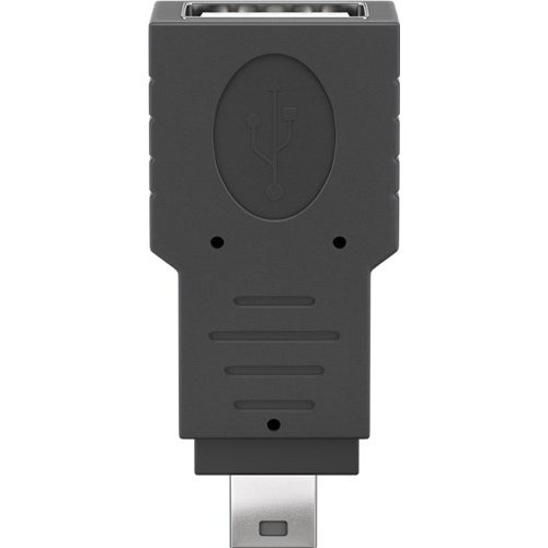 USB 2.0 Hi-Speed Adapter<br>USB 2.0-Buchse (Typ A) > USB 2.0-Mini-Stecker (Typ B, 5-Pin)