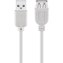 USB 2.0 Hi-Speed Verlängerungskabel, Grau<br>USB 2.0-Stecker (Typ A) > USB 2.0-Buchse (Typ A) 5M