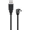 USB 2.0 Hi-Speed Kabel 90°, Schwarz<br>USB 2.0-Stecker (Typ A) > USB 2.0-Mini-Stecker (Typ B, 5-Pin) 90° 1.8M