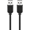 USB 2.0 Hi-Speed Kabel 3 m, Schwarz<br>USB 2.0-Stecker (Typ A) > USB 2.0-Stecker (Typ A) 3M