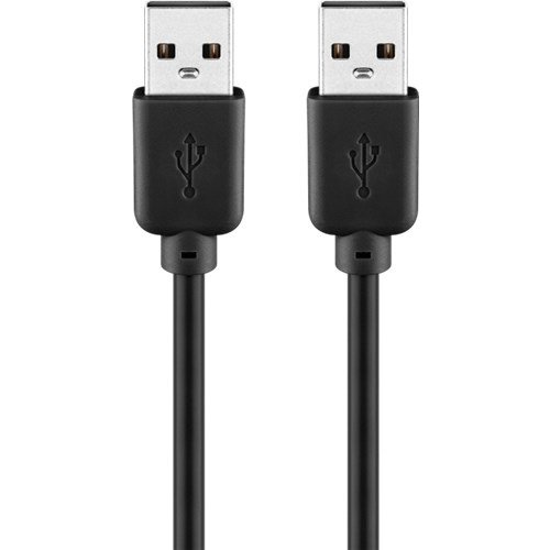 USB 2.0 Hi-Speed Kabel 3 m, Schwarz<br>USB 2.0-Stecker (Typ A) > USB 2.0-Stecker (Typ A)