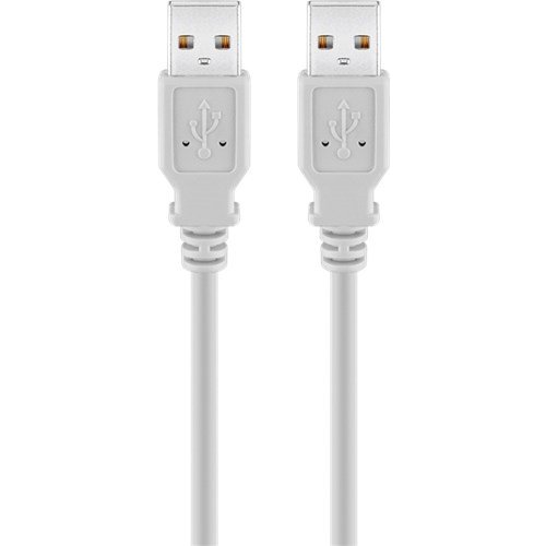 USB 2.0 Hi-Speed Kabel 3 m, Grau<br>USB 2.0-Stecker (Typ A) > USB 2.0-Stecker (Typ A)