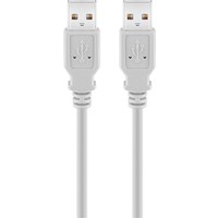 USB 2.0 Hi-Speed Kabel 1,8 m, Grau<br>USB 2.0-Stecker (Typ A) > USB 2.0-Stecker (Typ A)