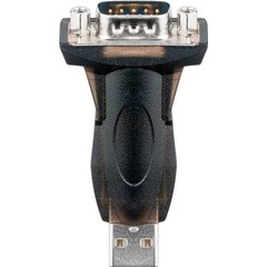 USB auf seriell RS232 Konverter/Adapter, Transparent<br>USB 2.0-Stecker (Typ A) > D-SUB/RS-232-Buchse (9-polig)