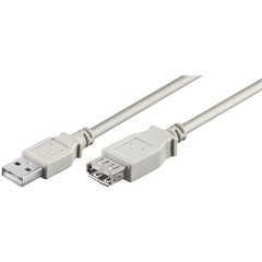 USB 2.0 Hi-Speed Verlängerungskabel, Grau<br>USB 2.0-Stecker (Typ A) > USB 2.0-Buchse (Typ A) 3M