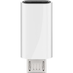 Adapter USB 2.0 Micro-B auf USB-C™, weiß<br>USB 2.0-Micro-Stecker (Typ B) > USB-C™-Buchse
