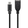 USB-C™-Verlängerungskabel, schwarz<br>geeignet für Geräte mit USB-C™ Anschluss 0.2M