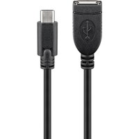 USB-C™-Verlängerungskabel, schwarz<br>geeignet für Geräte mit USB-C™ Anschluss