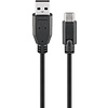 USB 2.0 Kabel USB-C™ auf USB A, schwarz<br>geeignet für Geräte mit USB-C™ Anschluss 1.8M