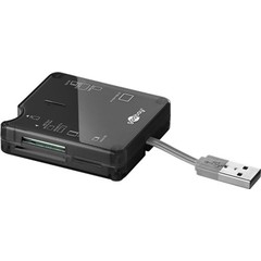 All-in-one Kartenlesegerät USB 2.0<br>6 Kartenschächte zum Lesen von SD Speicherkartenformaten