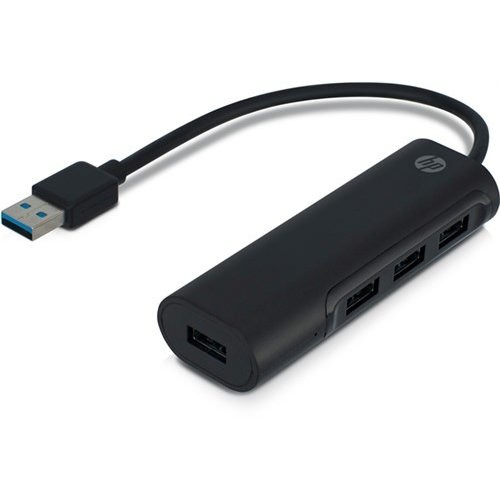 HP Brand Licensed Hub - USB A auf 4x USB A<br>Erhöhen Sie die Vielseitigkeit Ihres Notebooks durch Hinzufügen von 4 zusätzlichen USB-A-Anschlüssen