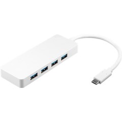 4-fach USB-C™ Multiport-Adapter<br>gleichzeitiger Anschluss von 4x USB 3.0 A-Buchse auf USB-C™ Stecker