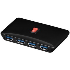 4-fach USB-HUB 3.0<br>SuperSpeed USB-HUB inkl. Netzteil