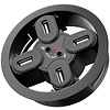 4-fach USB 2.0 Hi-Speed Einbau-HUB/Verteiler + Audio<br>zum Einbau in 80 mm Tischdurchführungen mit Audio Anschluss
