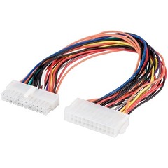 PC Motherboard ATX/EATX Stromkabel Verlängerung 24 Pin<br>ATX 2.2-Stecker (24-Pin) > ATX 2.2-Buchse (24-Pin)