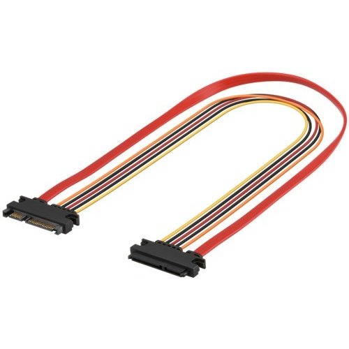 PC SATA Daten- und Stromkabel Verlängerung<br>SATA Kombi Stecker Daten + Stromversorgung