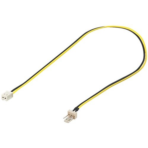 PC Lüfter Stromkabel/Stromadapter, 3 Pin zu 2 Pin<br>Lüfter-Stecker (3-Pin) > Lüfter-Buchse (2-Pin)