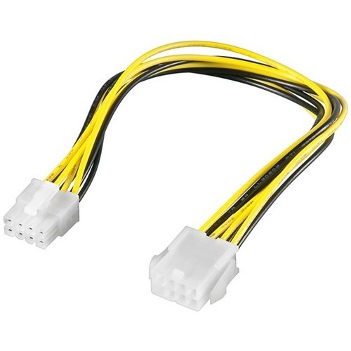 PC Stromkabel Verlängerung EPS, 8 Pin<br>EPS-Stecker > EPS-Buchse