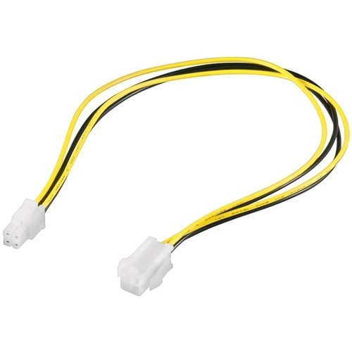 PC Stromkabel Verlängerung ATX12 P4, 4 Pin<br>P4-Stecker > P4-Buchse