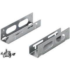 3,5'' Festplatten-Einbaurahmen auf 5,25'' - 1-fach<br>zum Einbau von einer HDD- / SSD-Festplatte
