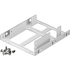 2,5'' Festplatten-Einbaurahmen auf 3,5'' - 2-fach<br>geeignet für den Einbau von bis zu zwei 2,5'' Festplatte in einen 3,5'' Gehäuseschacht