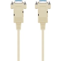 D-SUB 9 pin Anschlusskabel, Buchse/Buchse, seriell Nullmodem<br>D-SUB/RS-232-Buchse (9-polig) > D-SUB/RS-232-Buchse (9-polig)
