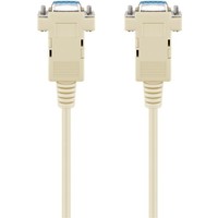 D-SUB 9 pin Anschlusskabel, Buchse/Buchse, seriell Nullmodem<br>D-SUB/RS-232-Buchse (9-polig) > D-SUB/RS-232-Buchse (9-polig)