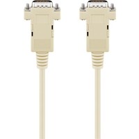 D-SUB 9 pin Anschlusskabel, Stecker/Stecker, seriell 1:1<br>D-SUB/RS-232-Stecker (9-polig) > D-SUB/RS-232-Stecker (9-polig)