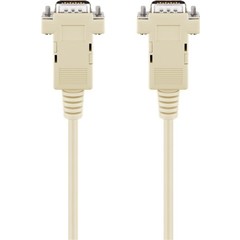 D-SUB 9 pin Anschlusskabel, Stecker/Stecker, seriell 1:1<br>D-SUB/RS-232-Stecker (9-polig) > D-SUB/RS-232-Stecker (9-polig)