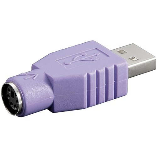USB-Adapter<br>USB-Stecker (Typ A) > Mini-DIN 6-Buchse (PS/2)