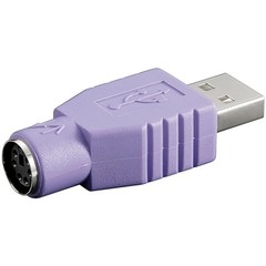 USB-Adapter<br>USB-Stecker (Typ A) > Mini-DIN 6-Buchse (PS/2)